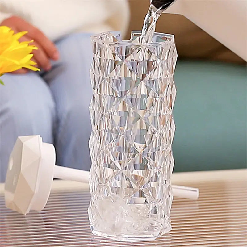 Crystal Lamp Air Humidifier – 2-in-1 Ultrasonic Humidifier & Ambient LED Light