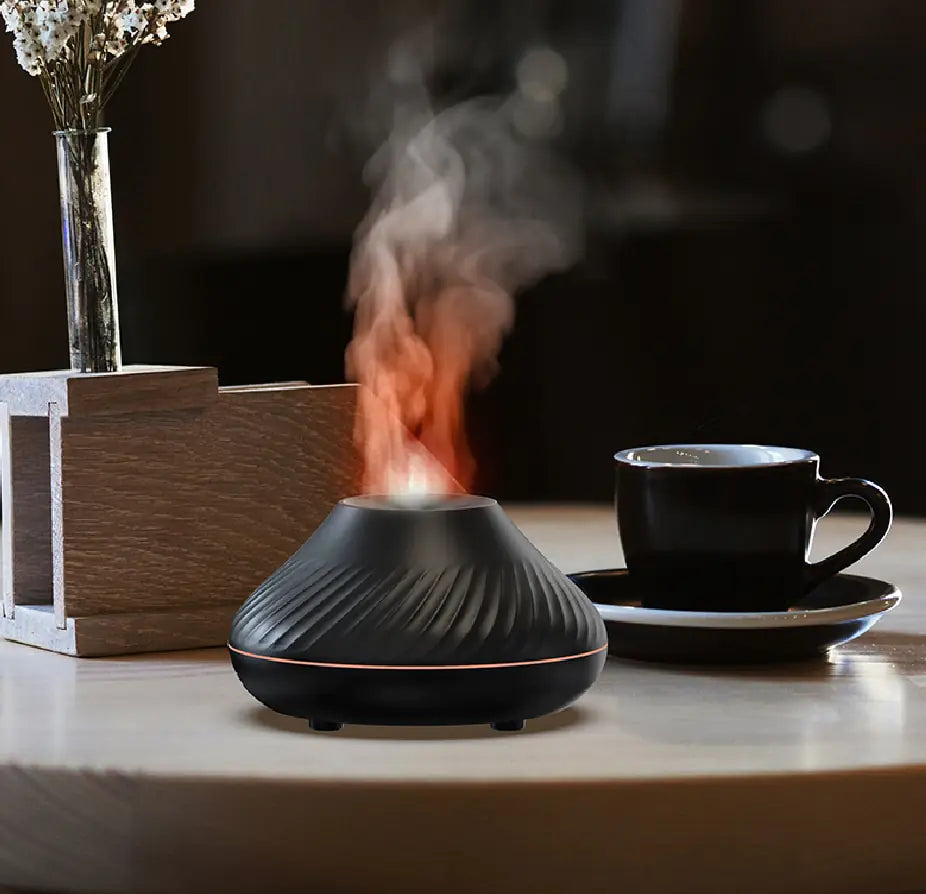 Volcanic Flame Aroma Diffuser - Illuminating Ambiance & Relaxation