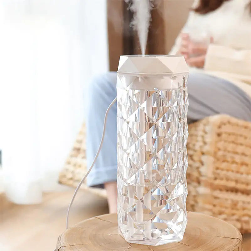 Crystal Lamp Air Humidifier – 2-in-1 Ultrasonic Humidifier & Ambient LED Light