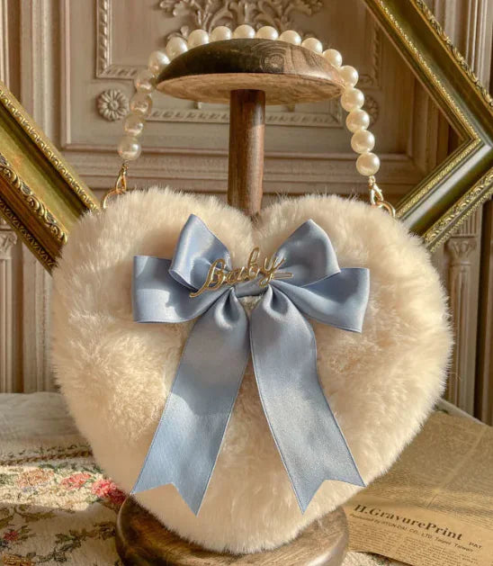 Heart Plush Hand Carrying Bag