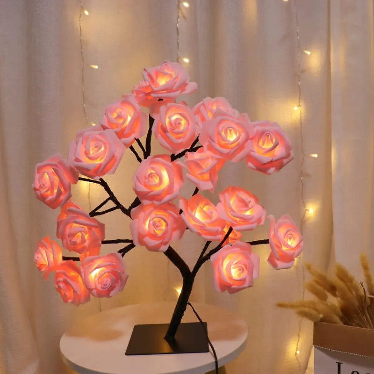 Bedroom Rose Tree Lamp – Elegant LED Blossom Light for Romantic Room Décor