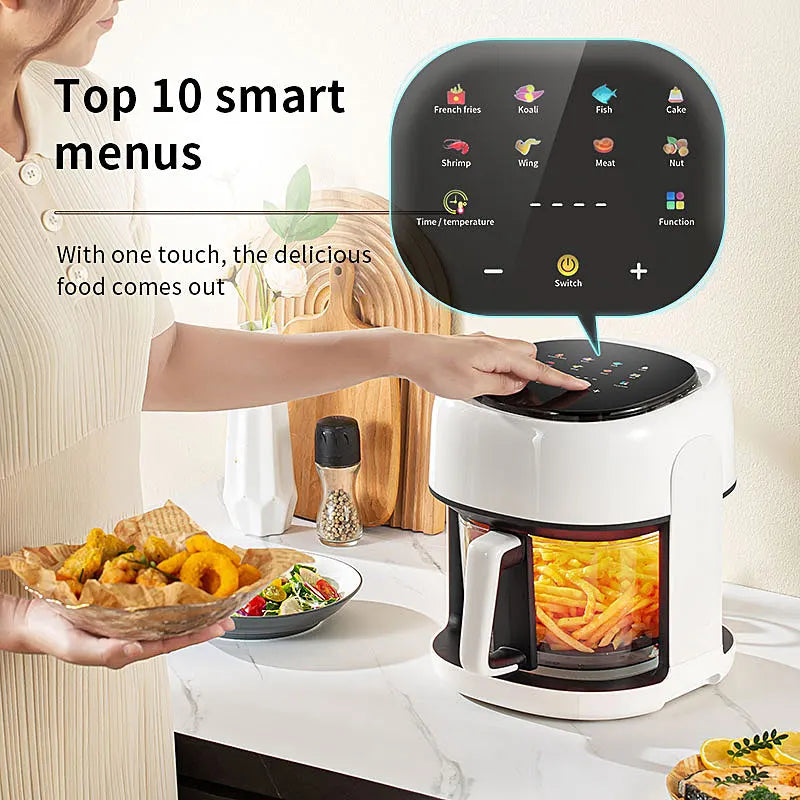 Smart Electric Air Fryer – Oil-Free Cooking for Healthier, Crispy Meals