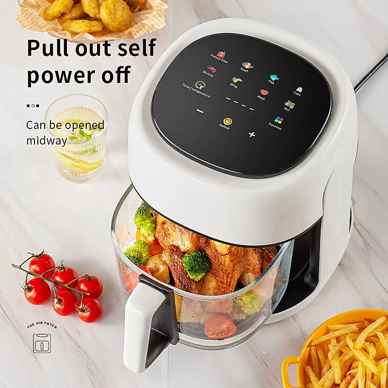 Smart Electric Air Fryer – Oil-Free Cooking for Healthier, Crispy Meals