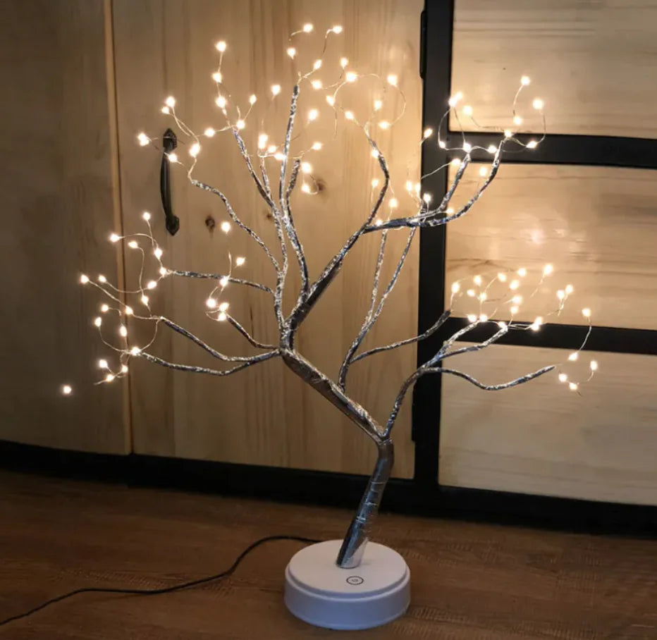 Pearl Star Tree Touch Night Light – Elegant LED Table Lamp for Cozy Ambiance