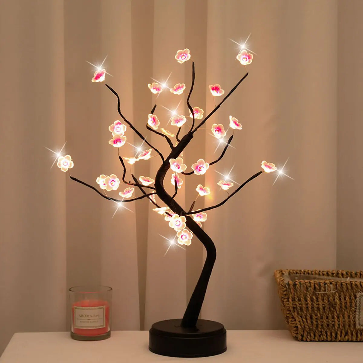 Cherry Bonsai Tree Lamp – A Stunning Blend of Nature and Light