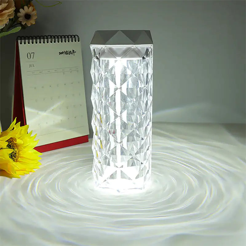 Crystal Lamp Air Humidifier – 2-in-1 Ultrasonic Humidifier & Ambient LED Light