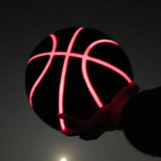 Glow In The Dark Basketball – Light Up LED Size 7 PU Leather Ball for Night Play