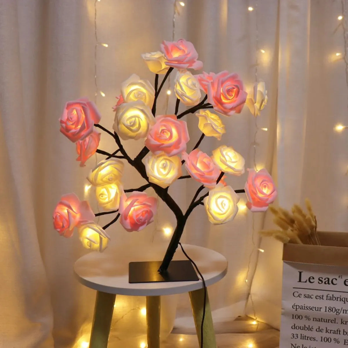 Bedroom Rose Tree Lamp – Elegant LED Blossom Light for Romantic Room Décor