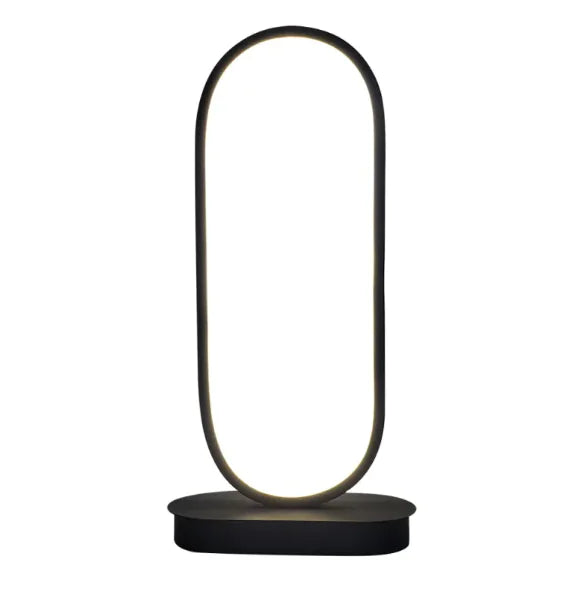 Oval LED Table Lamp - Modern Minimalist Lighting for Any Space