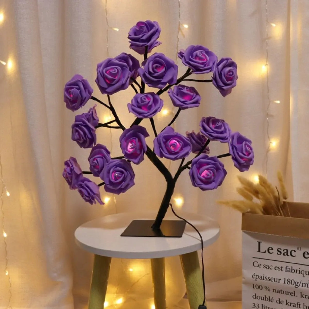 Bedroom Rose Tree Lamp – Elegant LED Blossom Light for Romantic Room Décor