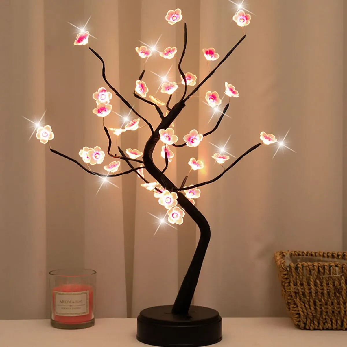 Cherry Bonsai Tree Lamp – A Stunning Blend of Nature and Light