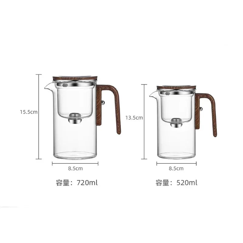 One-Click Magnetic Switch Teapot – Elegant & Easy-Pour Tea Infuser