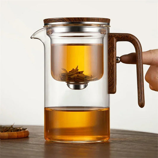 One-Click Magnetic Switch Teapot – Elegant & Easy-Pour Tea Infuser