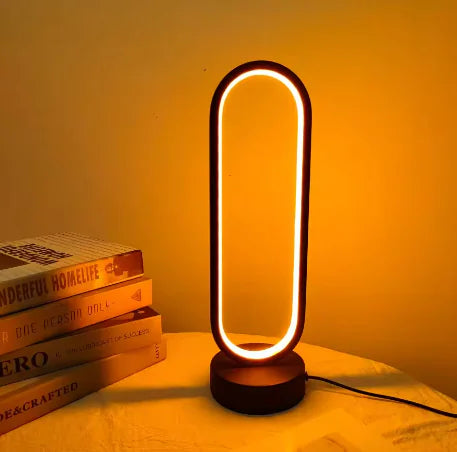 Oval LED Table Lamp - Modern Minimalist Lighting for Any Space