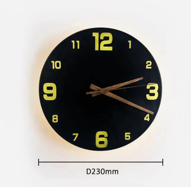 Yellow Stone Wall Clock Light