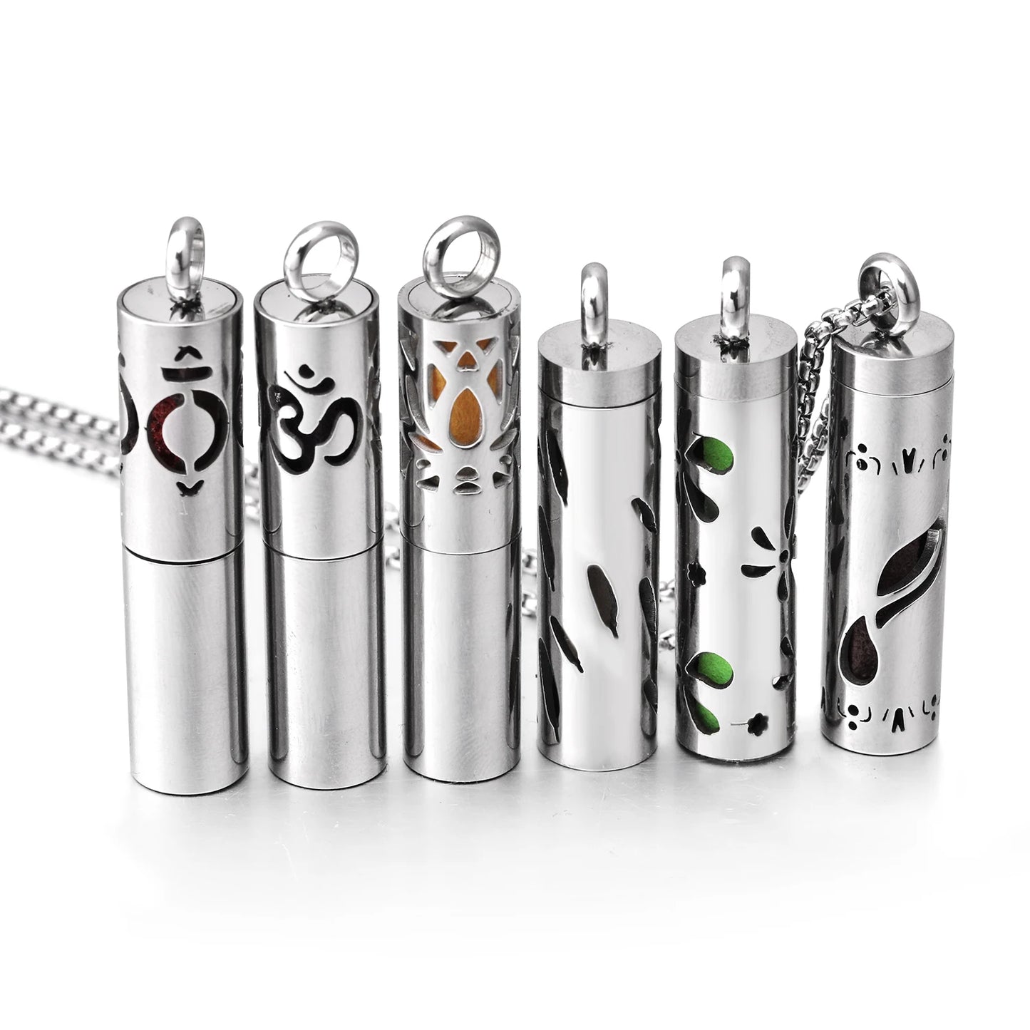 Aromatherapy Necklace Diffuser Pendant – 316L Stainless Steel Essential Oil Locket