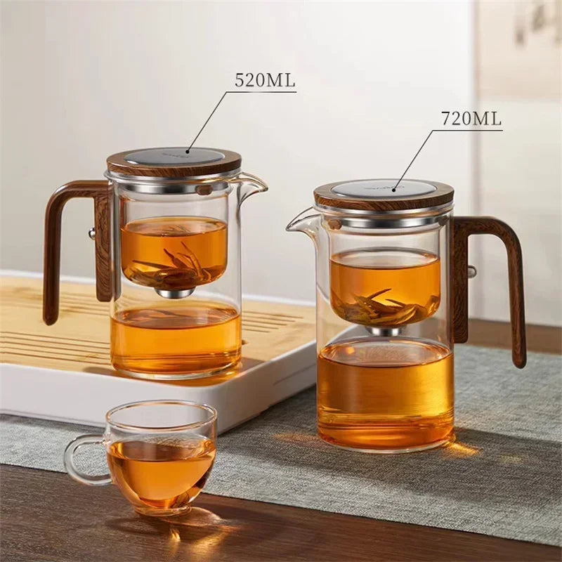 One-Click Magnetic Switch Teapot – Elegant & Easy-Pour Tea Infuser