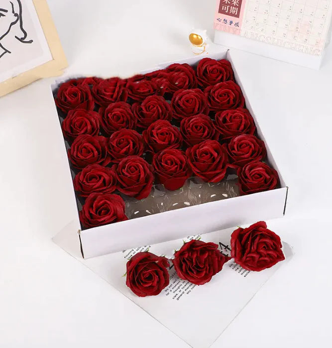 LoveBloom™ Valentine's Day Soap Flower Gift Box – Romantic Floral Soap Arrangement