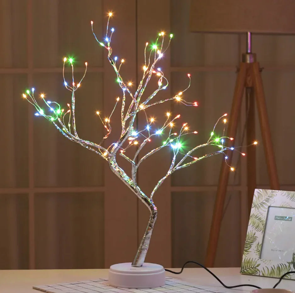 Pearl Star Tree Touch Night Light – Elegant LED Table Lamp for Cozy Ambiance