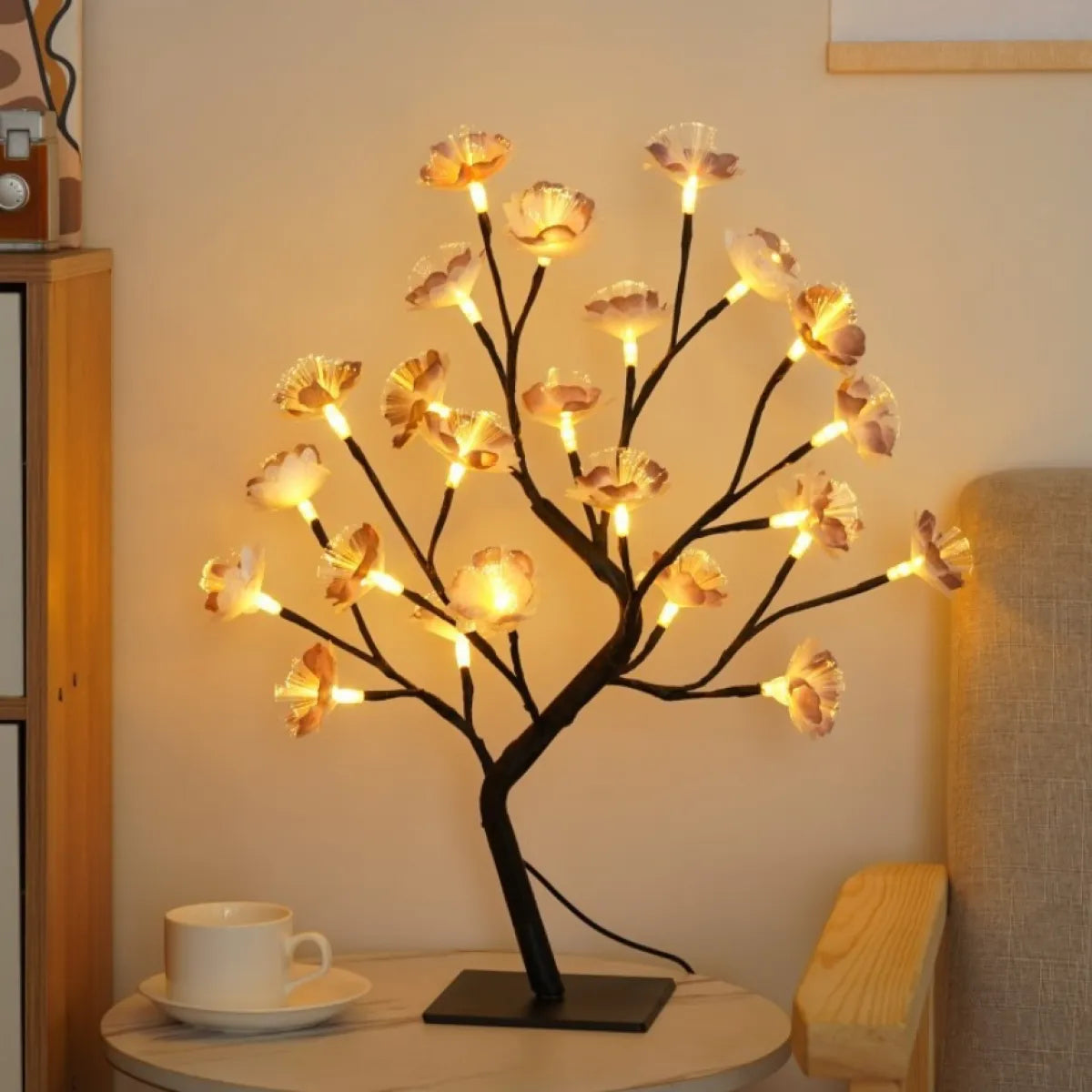 Bedroom Rose Tree Lamp – Elegant LED Blossom Light for Romantic Room Décor