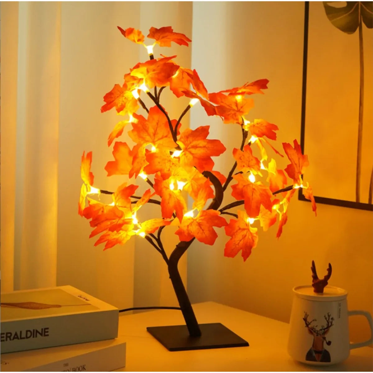 Bedroom Rose Tree Lamp – Elegant LED Blossom Light for Romantic Room Décor