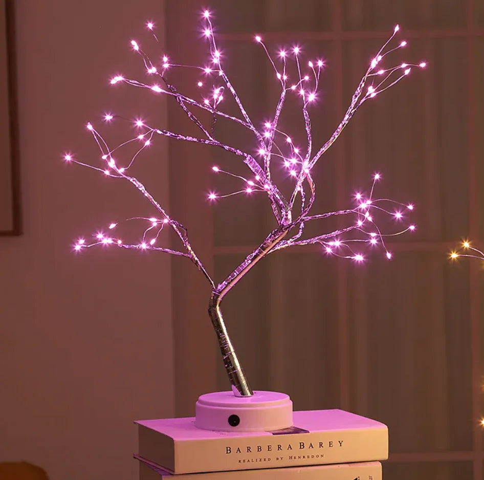 Pearl Star Tree Touch Night Light – Elegant LED Table Lamp for Cozy Ambiance