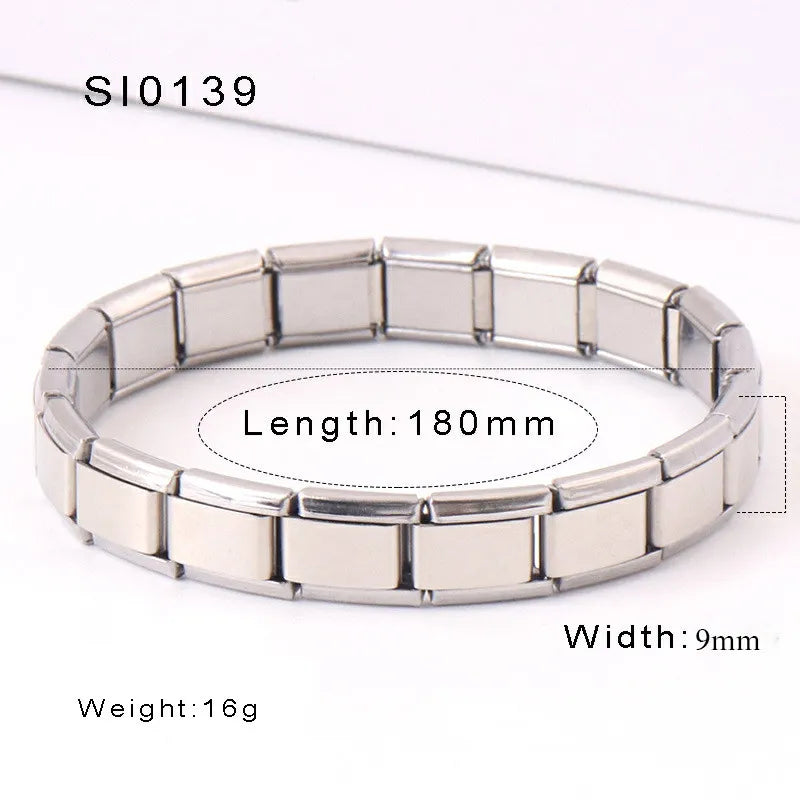 Electroplated Stainless Steel Personalized Bracelet – Custom Engraved Name & Stylish Gift