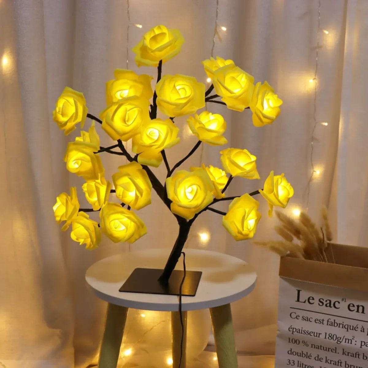 Bedroom Rose Tree Lamp – Elegant LED Blossom Light for Romantic Room Décor