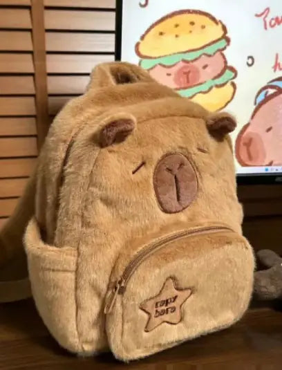 Capybara Plush Little Backpack - Adorable & Functional Companion