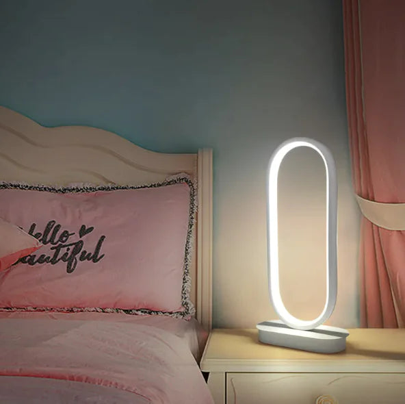 Oval LED Table Lamp - Modern Minimalist Lighting for Any Space