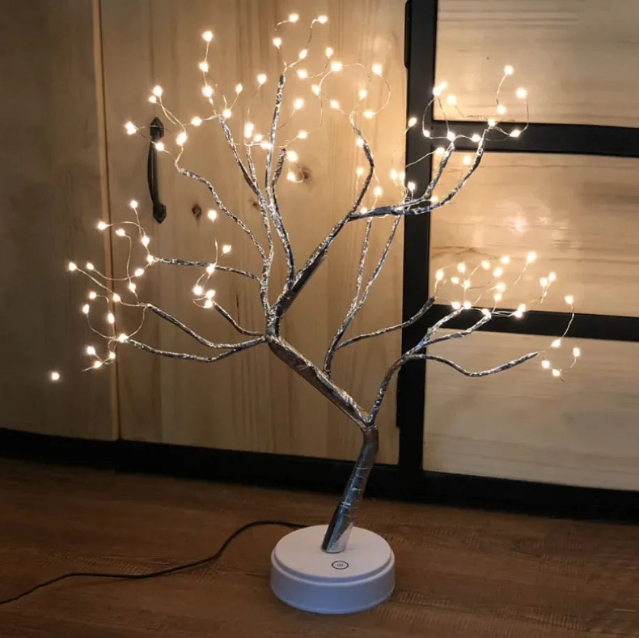 Pearl Star Tree Touch Night Light – Elegant LED Table Lamp for Cozy Ambiance